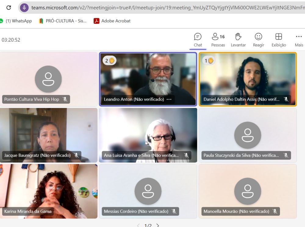 Primeira reunião do ano dos Pontões de Cultura com Minc